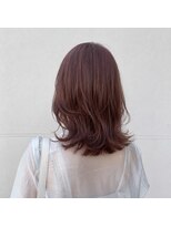 アンリエラ(Unliera)&nbsp;レイヤーカット/くびれレイヤー/ピンクベージュ/松山美容室◎