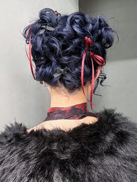 アルバム 渋谷パルコ(ALBUM) ヘアアレンジ寒色系セミロングブリーチ_ba589931