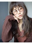 ぬけ感たっぷり♪アッシュグレーカラーゆるウェーブスタイル