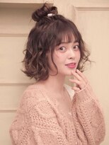 ウィスプ 赤羽店(wisp)&nbsp;ふんわりハーフおだんごアレンジ♪*。【赤羽】