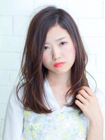 バセット バイ アルター 鎌取店(basset by aL-ter)&nbsp;かきあげバングの小顔セミロング