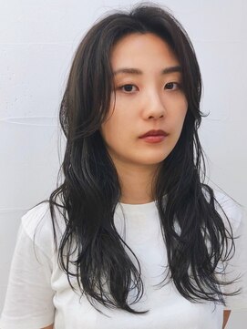 モロコ 神保町 小川町店(moloco) かきあげアンニュイウェーブロングマロンベージュ[神保町]