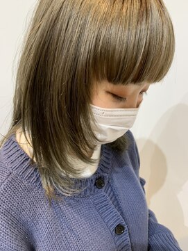 ラ メール ヘア デザイン(La mer HAIR DESIGN) レイヤーカット/オリーブベージュカラー