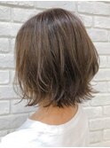 大人可愛いAラインボブ