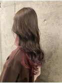 ゆる巻きインナーカラー【鶴瀬駅西口】