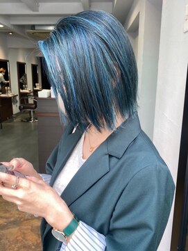 ノラ ウメダ(NORA UMEDA) 【NORA UMEDA 高木】ダブルカラーハイライトカラーブルージュ