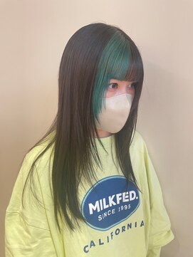 イーストハムヘッドショップ(EAST HAM head shop) ポイントバングカラー/マリンブルー