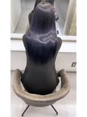 【梅田】ネイビーブルーブルーブラック髪質改善カラー