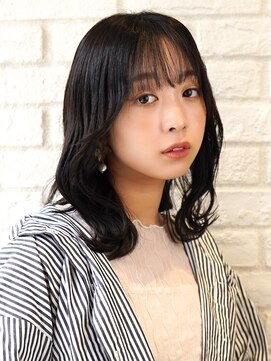 ドーチェ 茨木店(DOCHE) シースルーバング×ナチュラルブラウン