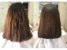 【縮毛矯正】髪に負担の少ない縮毛矯正！ポイント施術もできるからダメージレスに！-5歳のツヤ髪ストレート