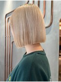 【北澤華】姫カットセミディシアーカラーボブ/縮毛矯正