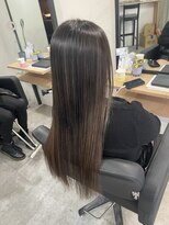 ラフ 難波店(LAFF) #黒髪#ボブルフ#ネビージュ#小顔#ワンレン