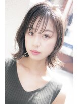 大人かわいいくびれヘアシースルーバング【銀座/銀座駅】