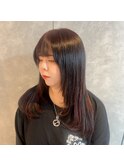 プルエクステ10代20代ミックスカラーレイヤーカット