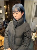 ケアブリーチ デザインカラー ボブ 前髪