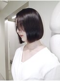 ボブ　ストレートパーマ