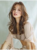 ☆ホワイトグレージュミニウルフデジタルパーマチェリーブラウン
