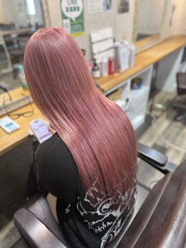 ルフレ 新宿歌舞伎町店(Reflet) プルエクステ/ピンク/エクステ付けたままカラー