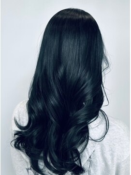 ヘア イノウエ HAIR INOUE ブリーチ無しネイビーブルー