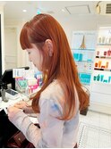 《毛先まで潤う♪》キャロットオレンジ×艶ロング【大宮】