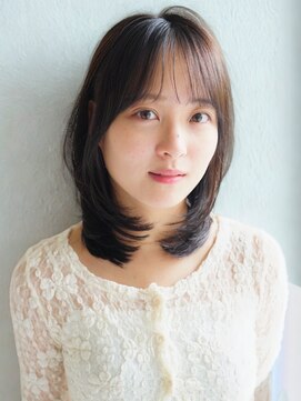 リヤン 表参道(lyann) ワンカール大人可愛い暗めカラー結べるボブ前髪イメチェン