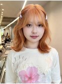 デザインカラーケアブリーチハイトーンカラー顔周りレイヤー韓国