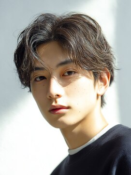 コンフィー(comfy) センターパート × 韓国風ニュアンスパーマ