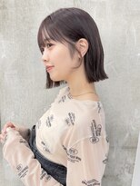 ガーデン 渋谷(GARDEN)&nbsp;小顔外ハネボブダークアッシュ大人ガーリー似合わせカット