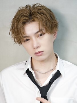 エイド 本店(aid) シャドウパーマ刈り上げツーブロックアップバング無造作パーマ