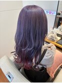 ディープラベンダー×ワインレッドカラー
