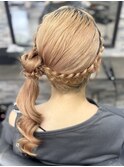 お団子サイドポニー♪♪