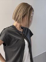 ステン(sten)&nbsp;透明感ミルクティーベージュボブ