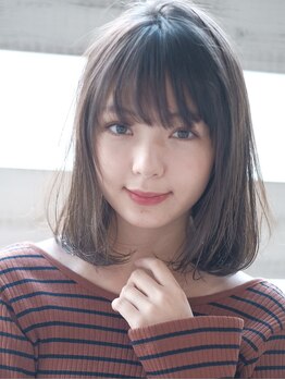 ヘアーアンドメイク シーク 八王子(HAIR&MAKE SeeK)の写真/【イルミナカラー認定サロン】SeeKしか作れない絶妙な色味と、透き通るような透明感で大人女性の魅力をUP♪