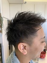 オプスヘアー 姪浜店(OPS HAIR) 【姪浜店　畳屋】ツイスト風アップバングショート