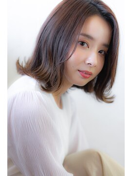 エルフォ(elfo) 【elfo】艶感・色持ちUP!ブラウンカラーのボブヘア