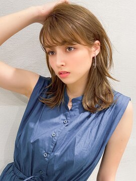 アフロート エル 錦糸町(AFLOAT L) 【ラルユー松宮】ラベージュ韓国シースルーバング髪質改善カット