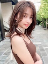 シルクレイ 吉祥寺店(Silk-lei)&nbsp;外ハネセミディ小顔ヘア★ピンクベージュ 20代/Silk-lei吉祥寺