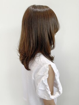ヘアーアンドスパ フェリーチェ ミチ 野田屋町店(HAIR&SPA felice MICHI) 【feliceMICHI佐藤夏美】ミディアムレイヤー