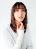 *ミルクティーベージュ×ミディアレイヤー*