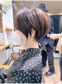 絶壁解消×イルミナカラー×前下がりくびれショート【永田】