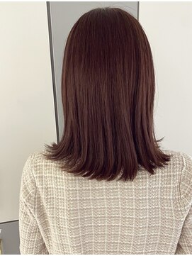 ラベスト キョウト(LOVEST) 目立ちすぎない艶ピンクカラーのミディアム