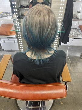 アピィス(APPiiS) セナウルフホワイトベージュブルー