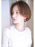 小顔ショートボブ/丸みショート/ハンサムショート/丸みボブa