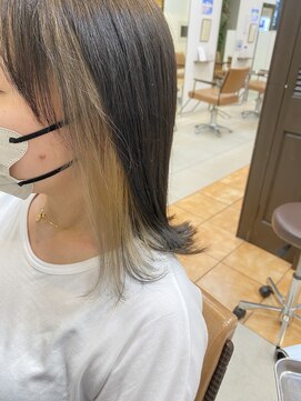 ソワンドゥブレス 大日店 (soin de brace) : グレージュ×ミルクティーベージュインナー