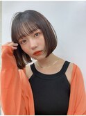  20代30代40代丸みショートボブマッシュ前下がりレイヤー