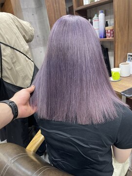 ラフ(LAFF) 【色落ちまで美しいパープルヘア】