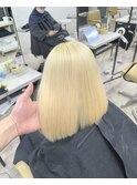 ブロンドカラーシアーカラーボブカット成増地下鉄成増大山