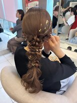 ヘアメイク マリア 福岡天神西通り(hair make MARIA)&nbsp;タイト×ゆるふわ編みおろし