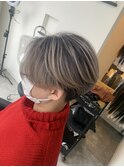 #セミディ#シアカラー#ショートヘアー#姫カット#ダークアッシュ