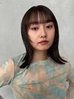 ノイ(noi) 顔周りレイヤーカットグレージュカラーくびれボブベージュカラー